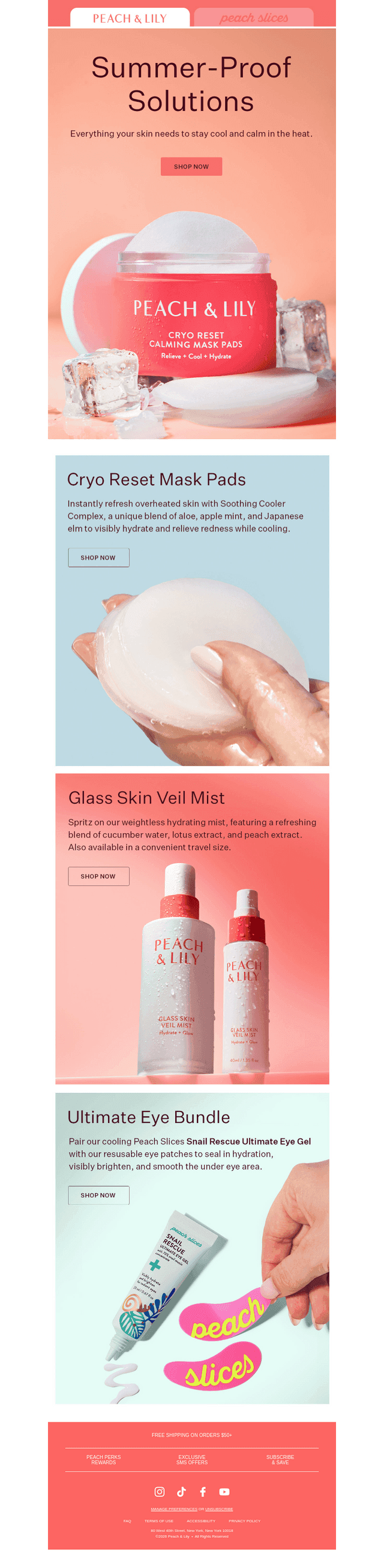 Cool down stressed-out skin