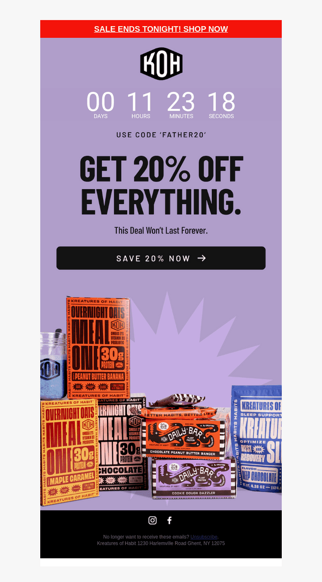 Kreatures of Habit email from Sun, Jun 21, 2026