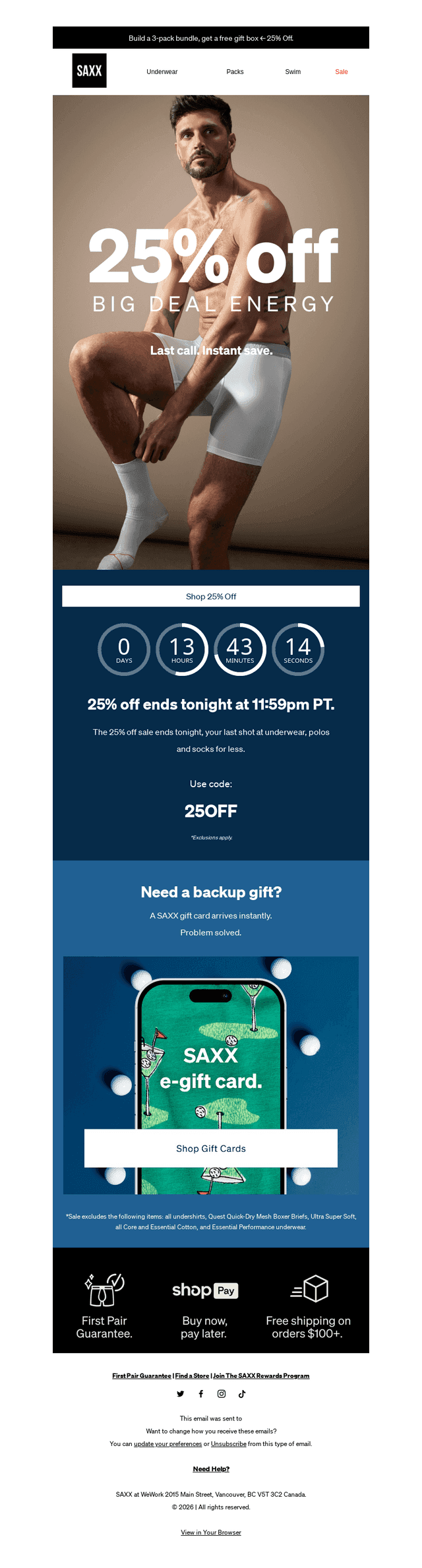 Final hours: 25% off ends tonight!