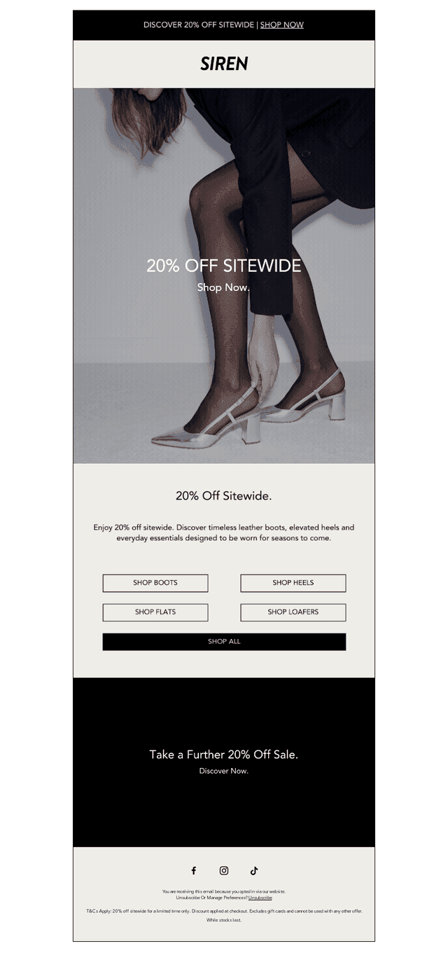 20% Off Sitewide
