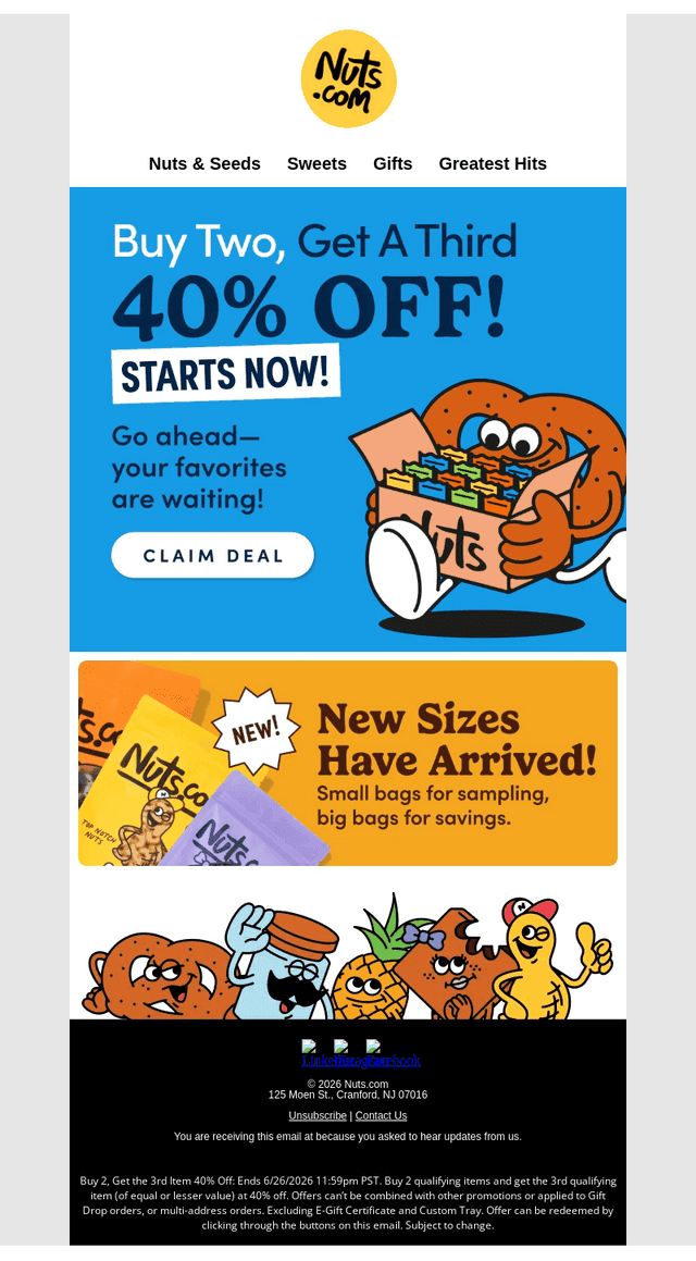 Flash Deal ⚡ Buy 2, Get a Third 40% Off