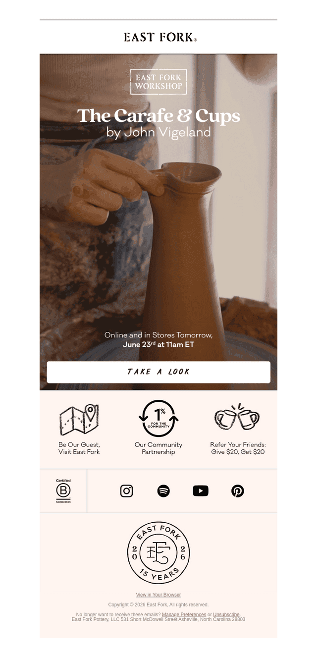 East Fork email from Mon, Jun 22, 2026