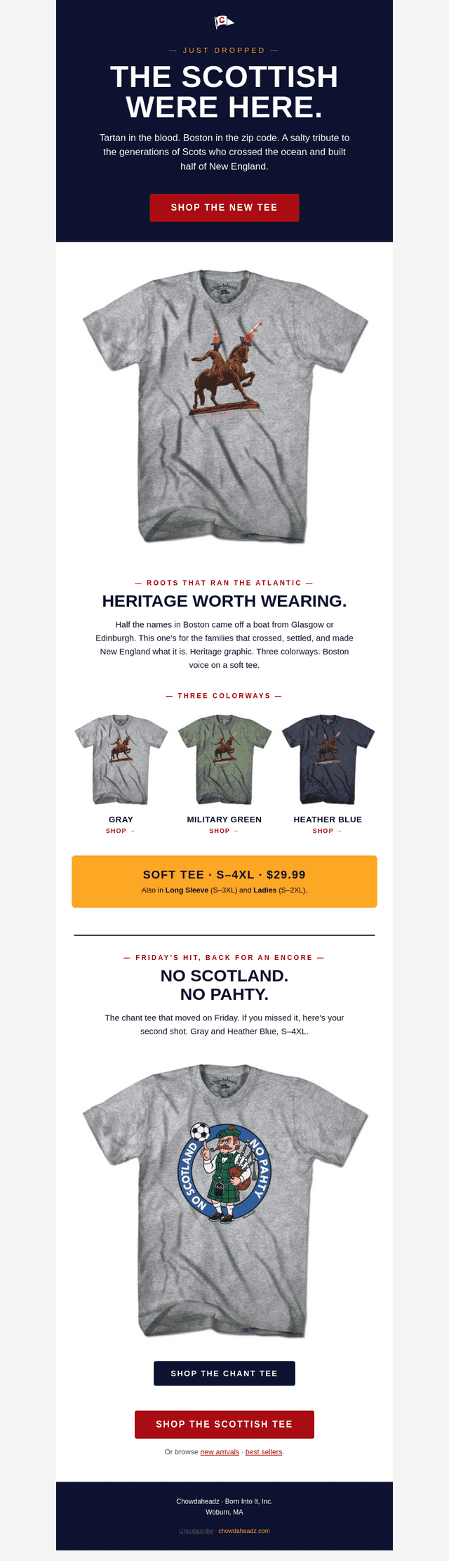 The Scottish were here.