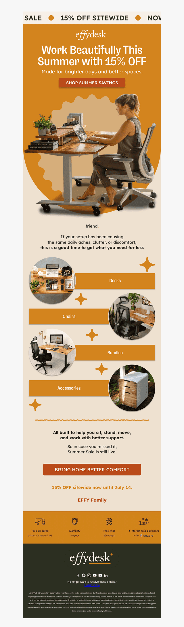 15% OFF Effydesk Essentials