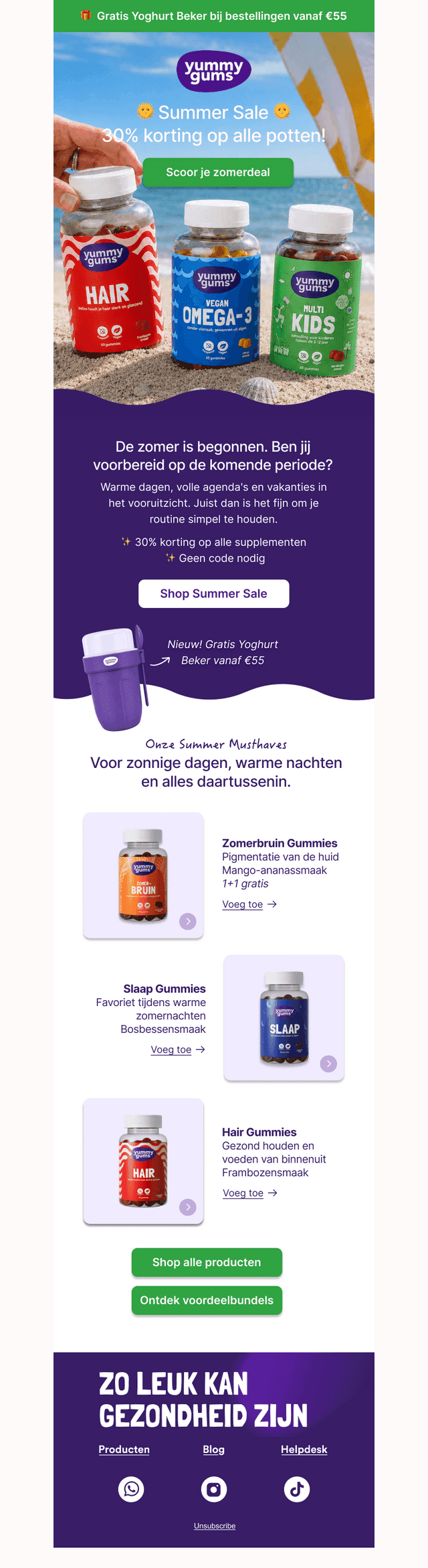 ☀️ 30% korting op alle supplementen
