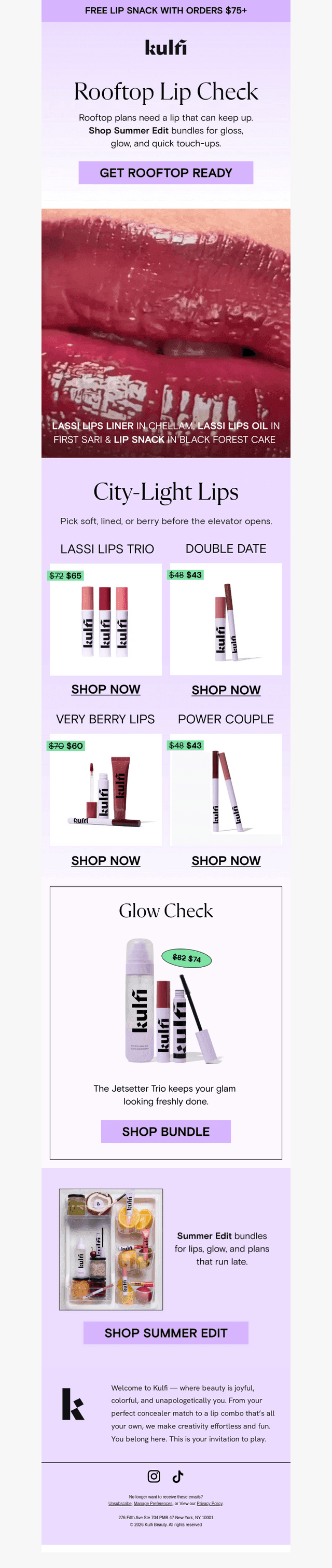 Your rooftop lip check 💋