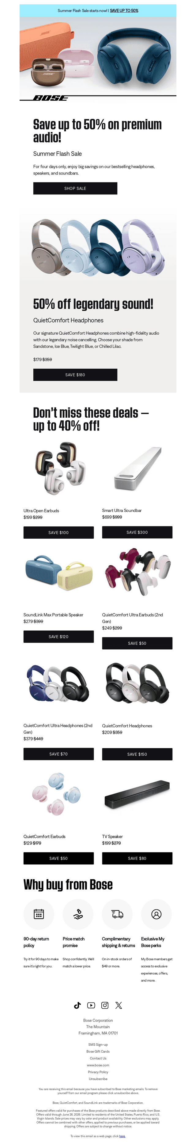 Bose email from Tue, Jun 23, 2026