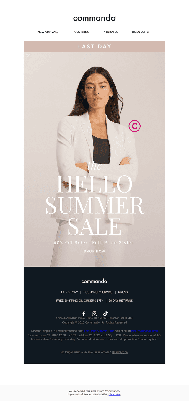 Final Hours: Hello Summer Sale