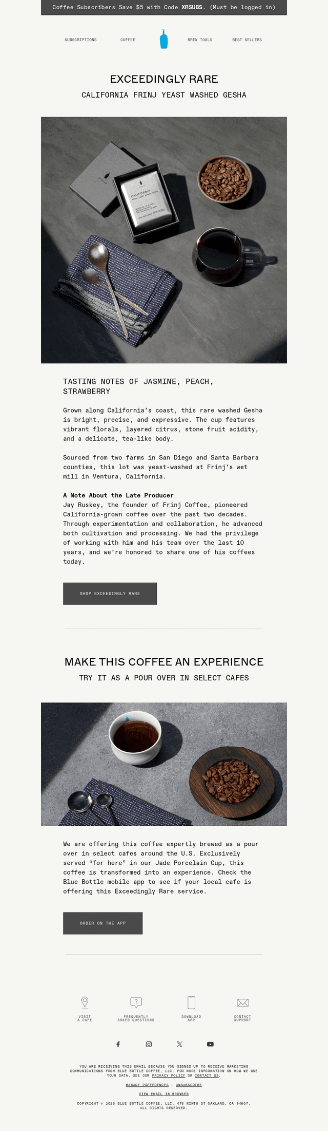Exceedingly Rare California Coffee Is Here