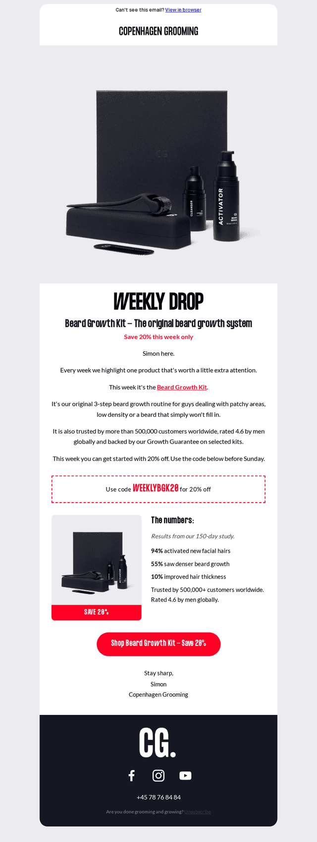 Weekly Drop: The Beard Growth Kit - save 20%