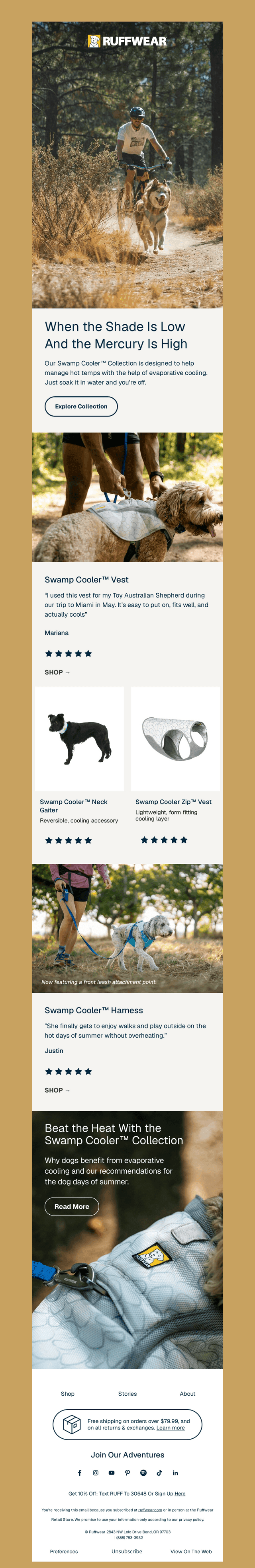 Evaporative Cooling Gear For Summer