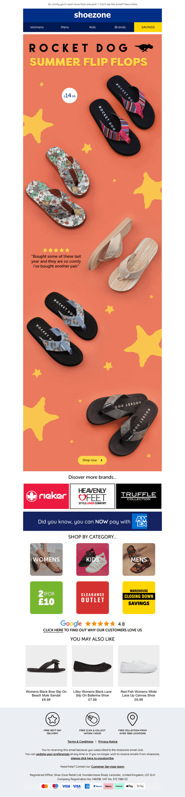 Rocket Dog MUST have flip flops are calling…