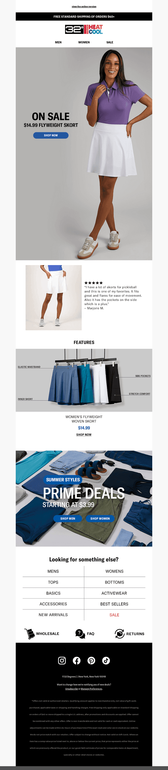PRICE DROP | Get $3 OFF our Flyweight Skort!