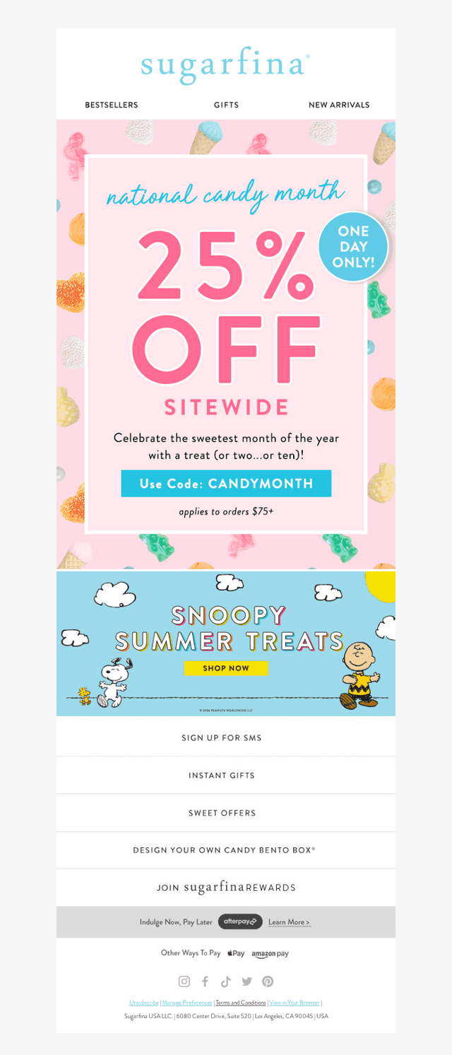 Candy Month Finale: 25% OFF SITEWIDE