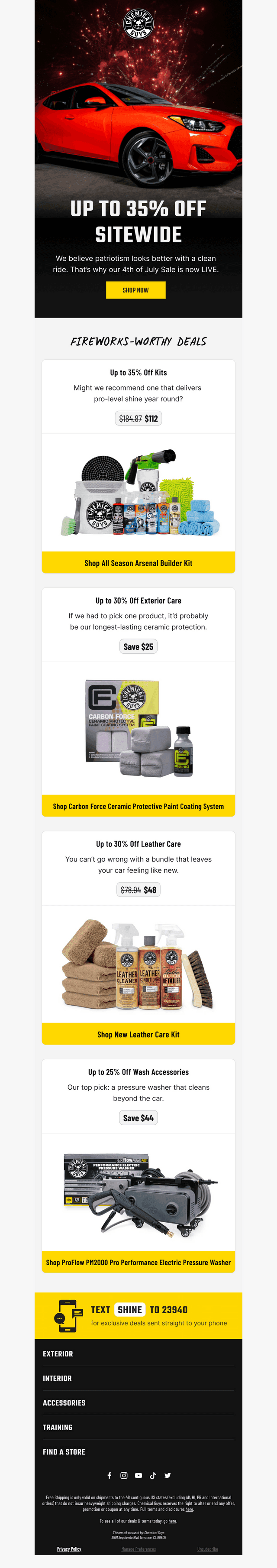 Chemical Guys email from Wed, Jun 24, 2026