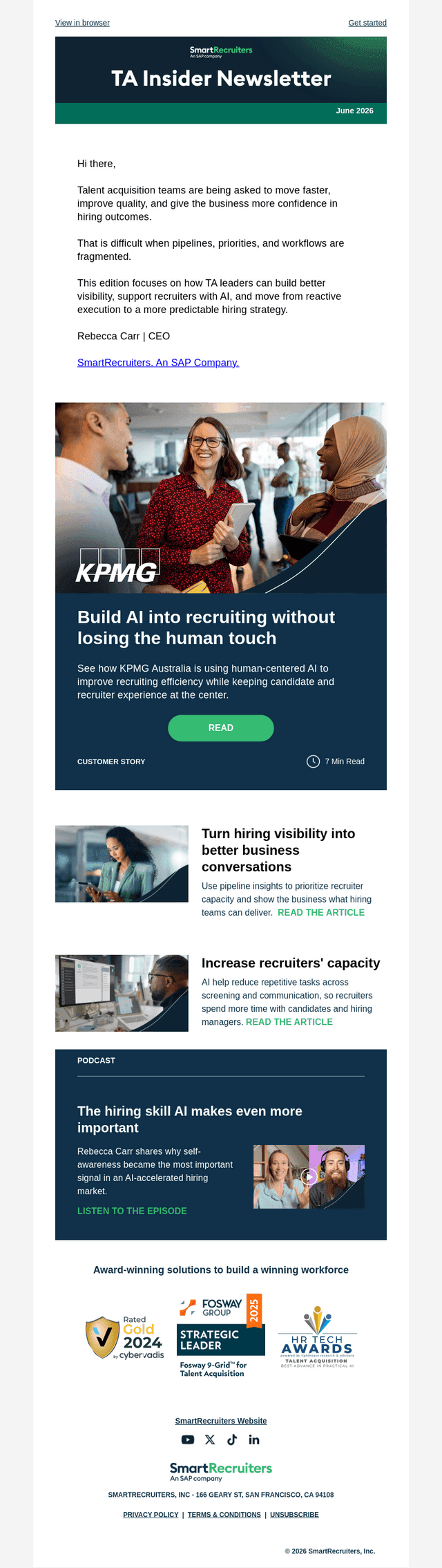 SmartRecruiters email from Thu, Jun 25, 2026