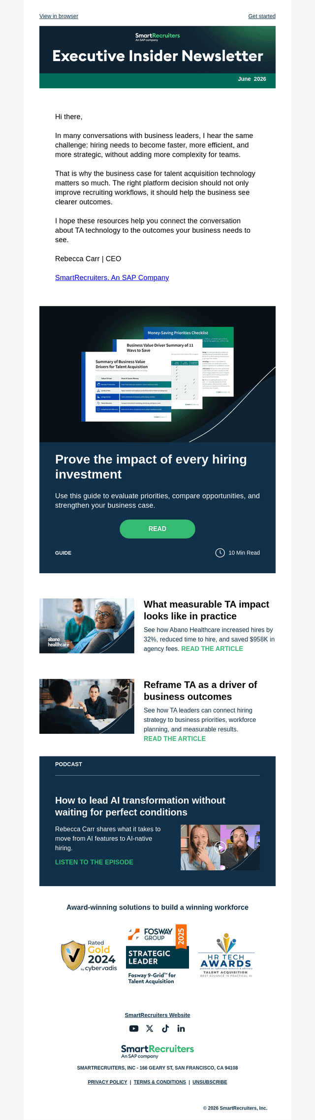 SmartRecruiters email from Thu, Jun 25, 2026