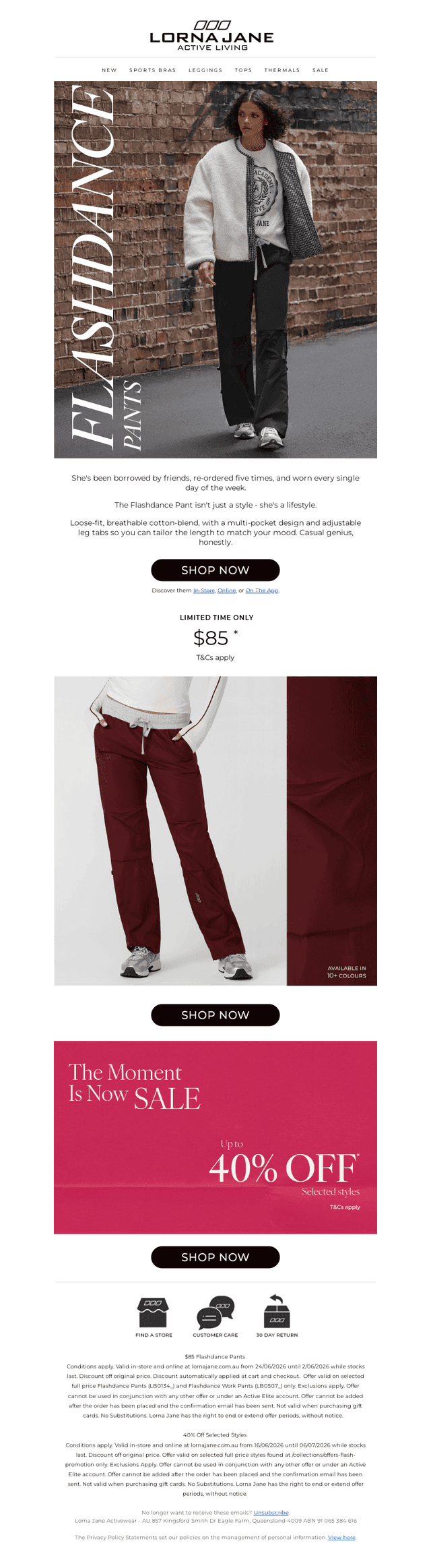 Lorna Jane email from Thu, Jun 25, 2026