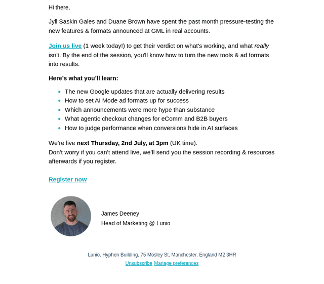 Your post-GML account checklist