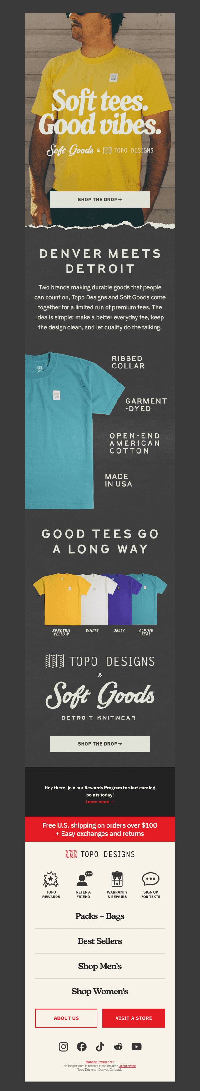 👕 Topo Designs × Soft Goods Has Landed