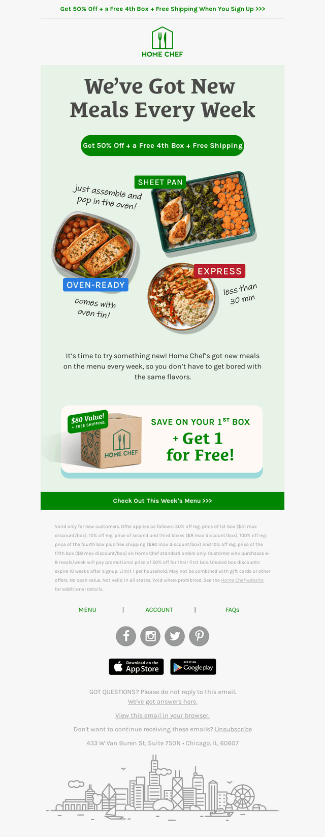 Home Chef email from Thu, Jun 25, 2026