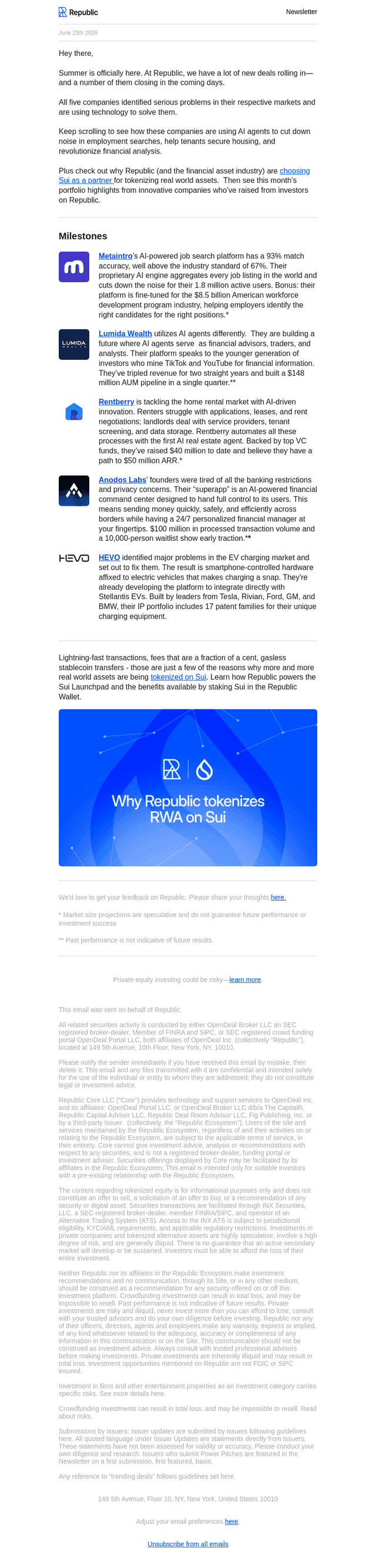 Republic email from Thu, Jun 25, 2026
