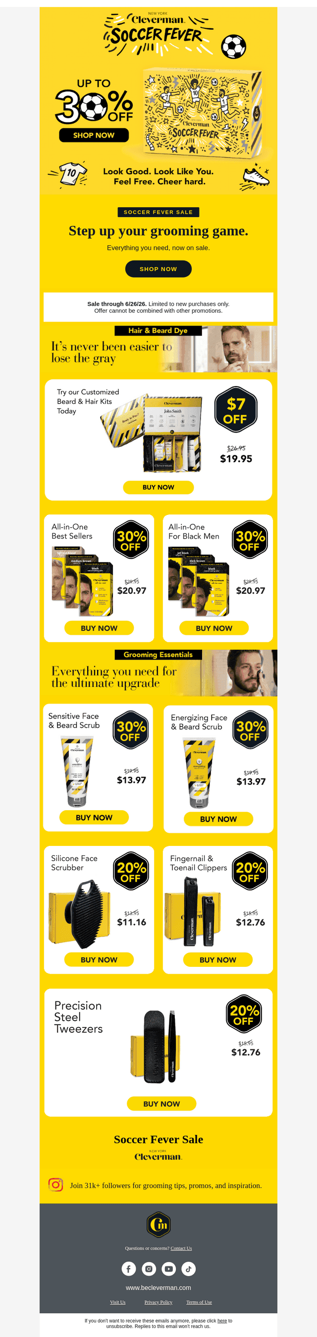 The clock is running. Save up to 30%