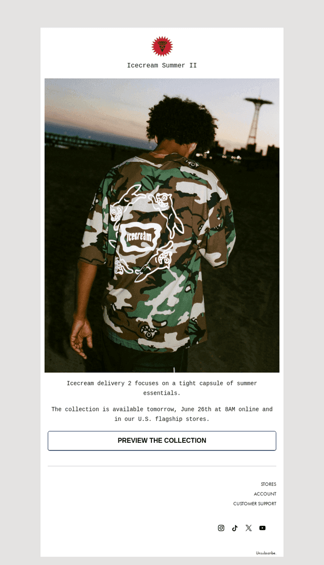 Billionaire Boys Club email from Thu, Jun 25, 2026