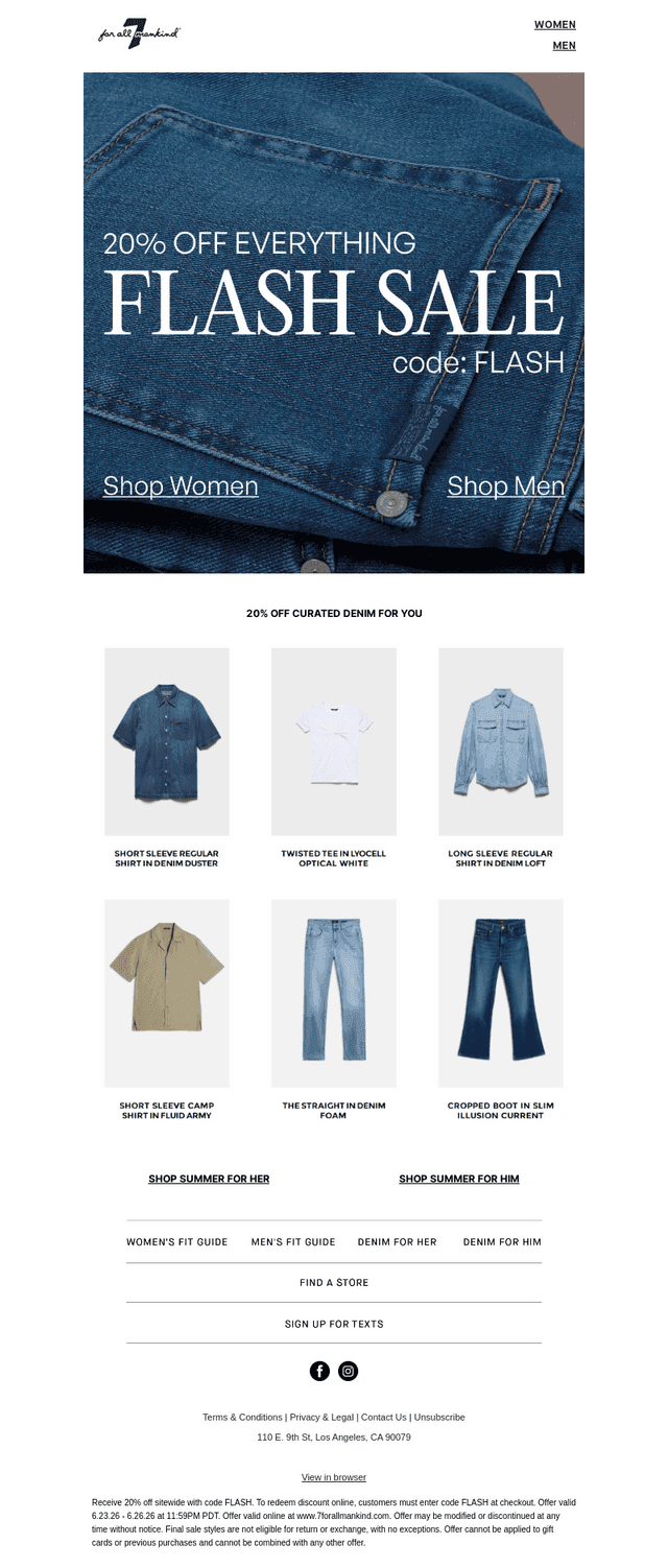 All Styles. No Fine Print.