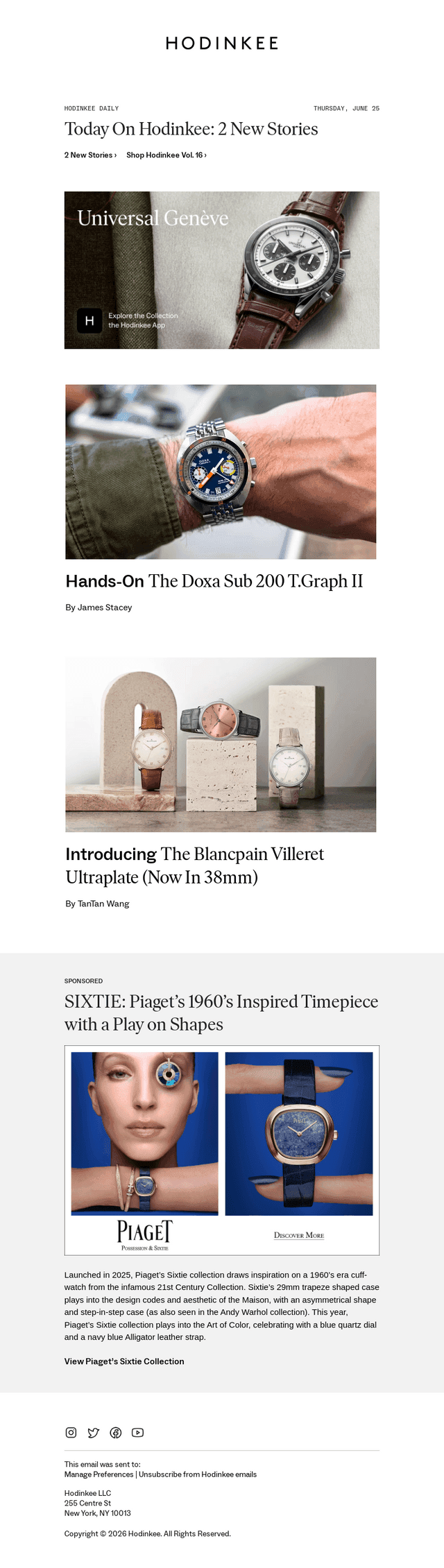 Hodinkee Daily | 06/25/2026
