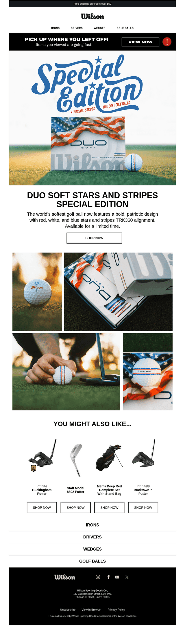 Limited Quantities! Stars & Stripes Duo Soft Golf Balls