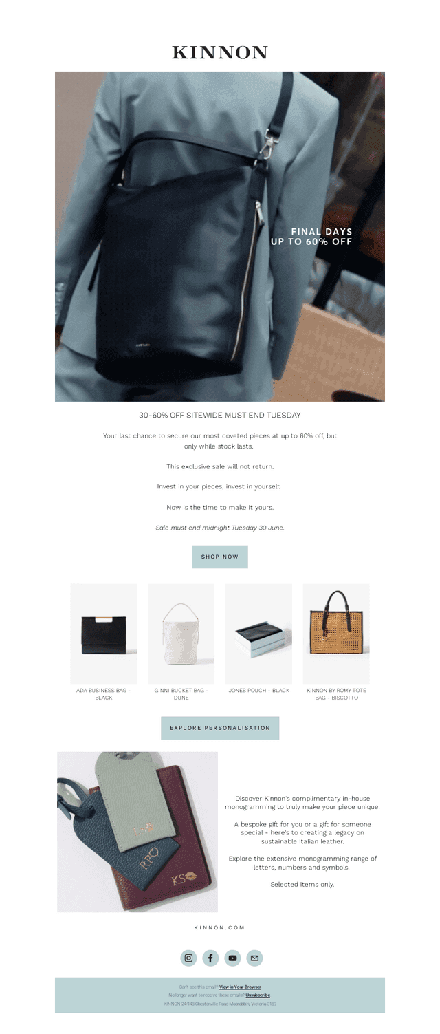 Last Chance | Sale Ends Tuesday