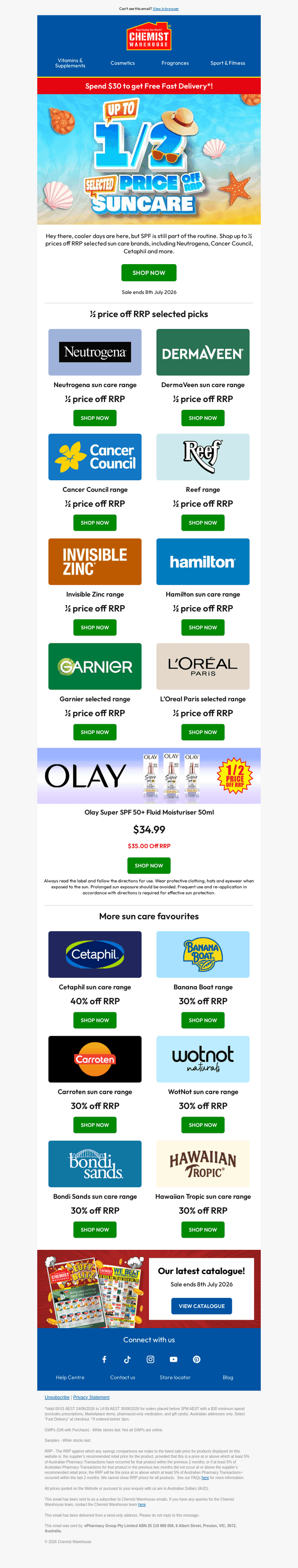 Chemist Warehouse email from Fri, Jun 26, 2026