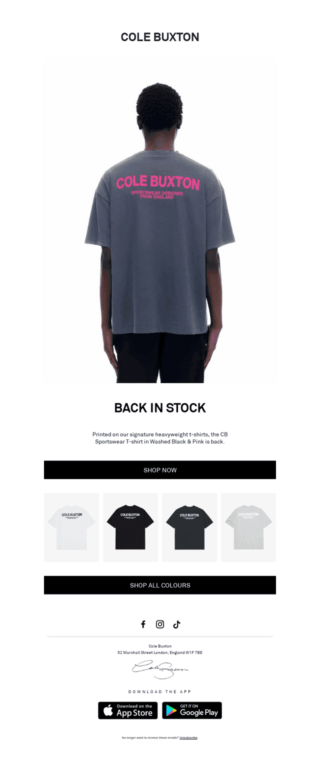 CB SPORTSWEAR T-SHIRT