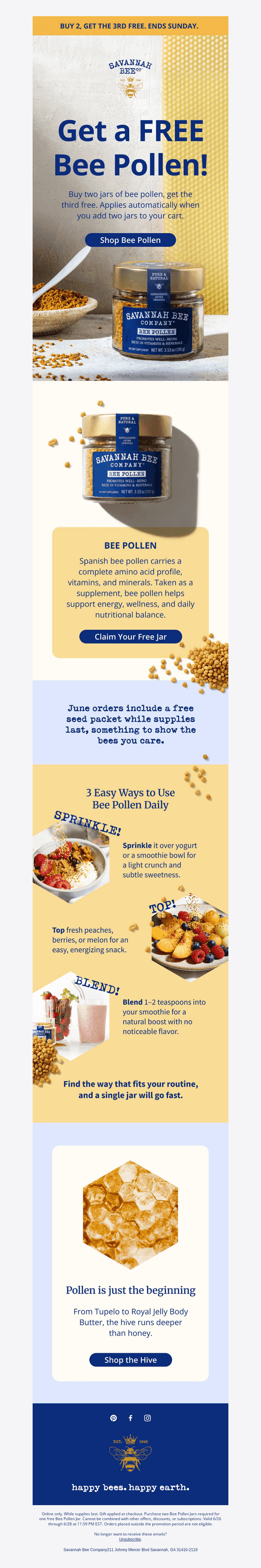 Savannah Bee email from Fri, Jun 26, 2026