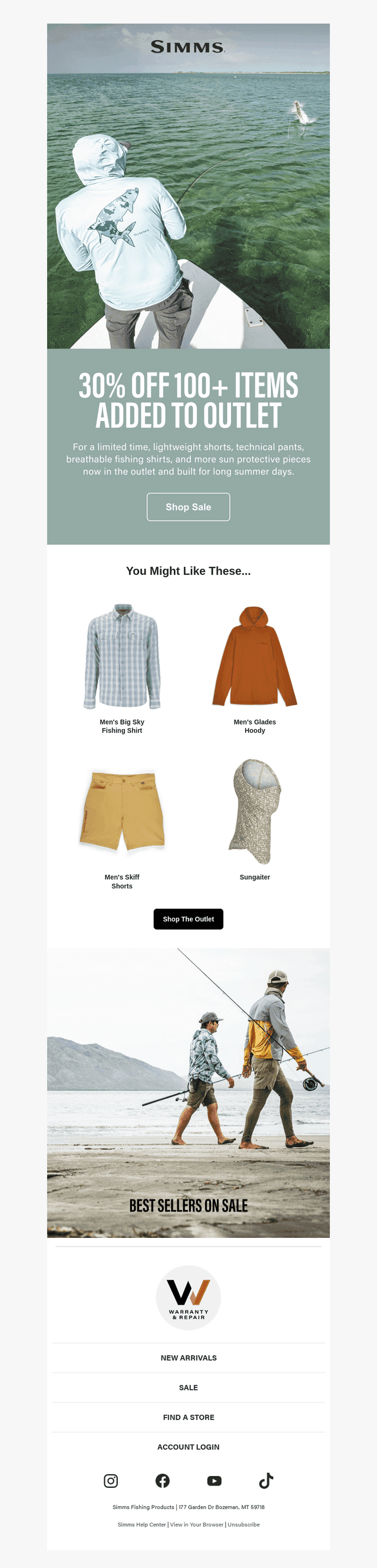 30% off 100+ items added to outlet
