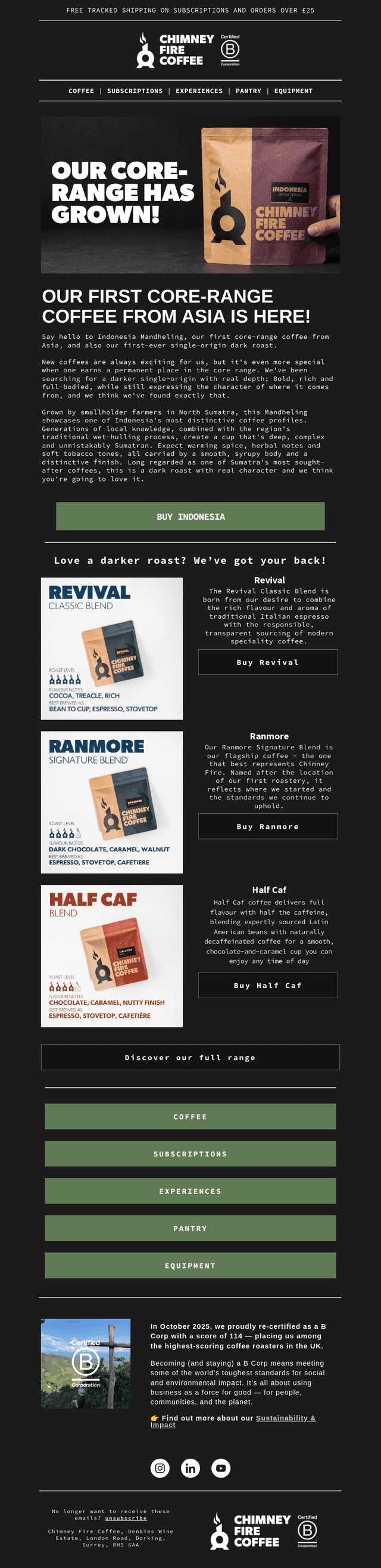 Our First-Ever Core Range Coffee from Asia