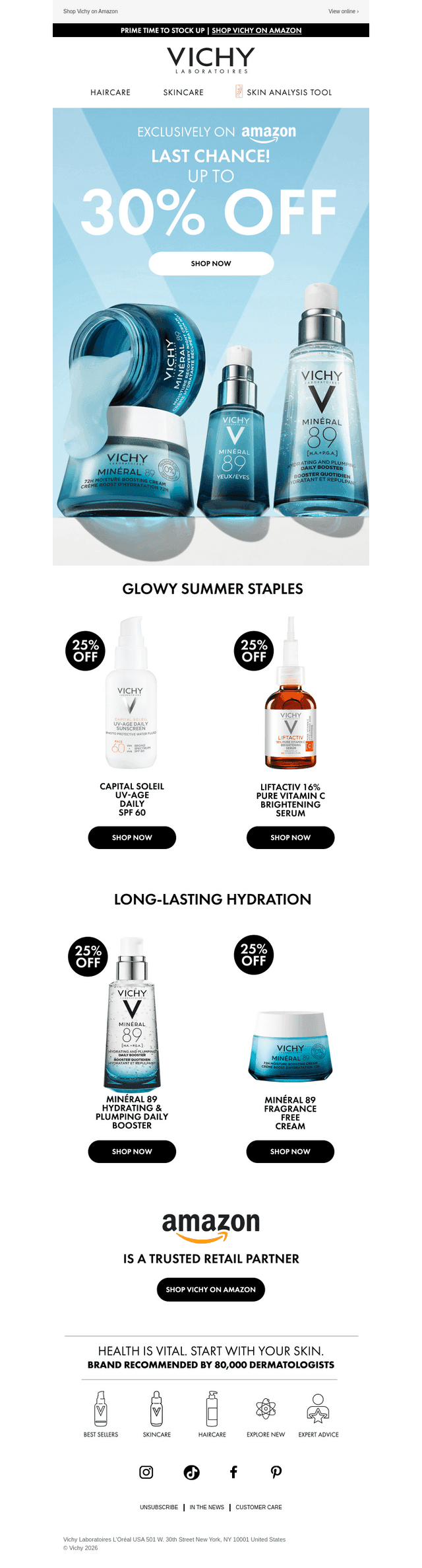 Last call! 25-30% off.