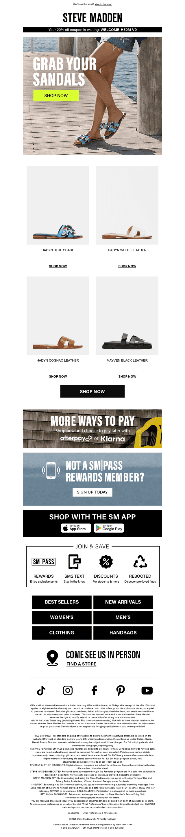 Don’t Forget Your New Sandals