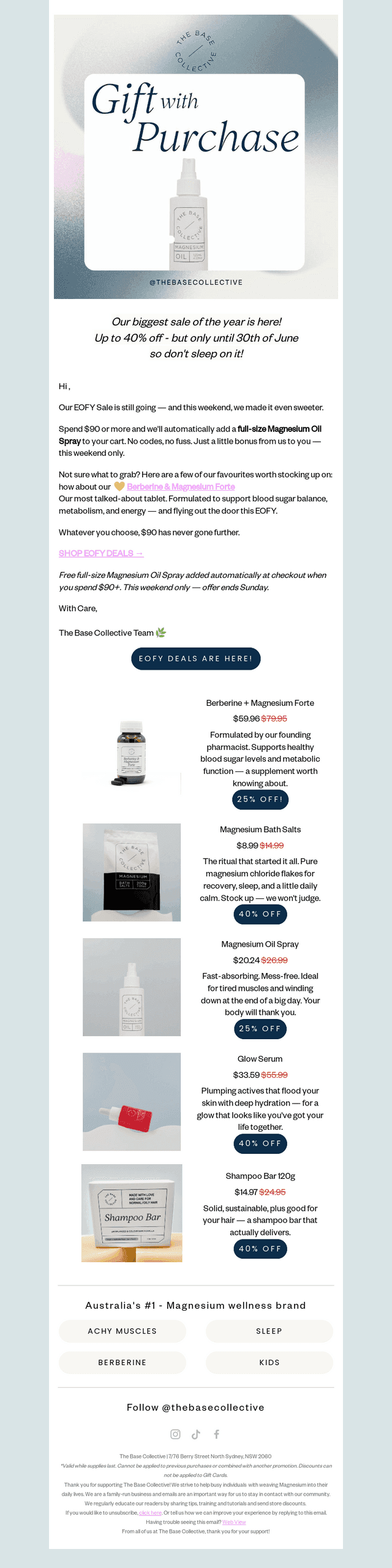Our EOFY Sale just got sweeter 🍯