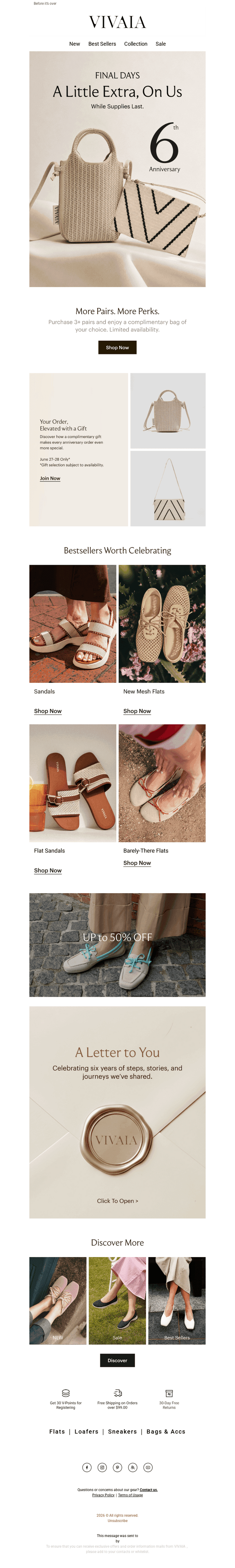 VIVAIA email from Sat, Jun 27, 2026