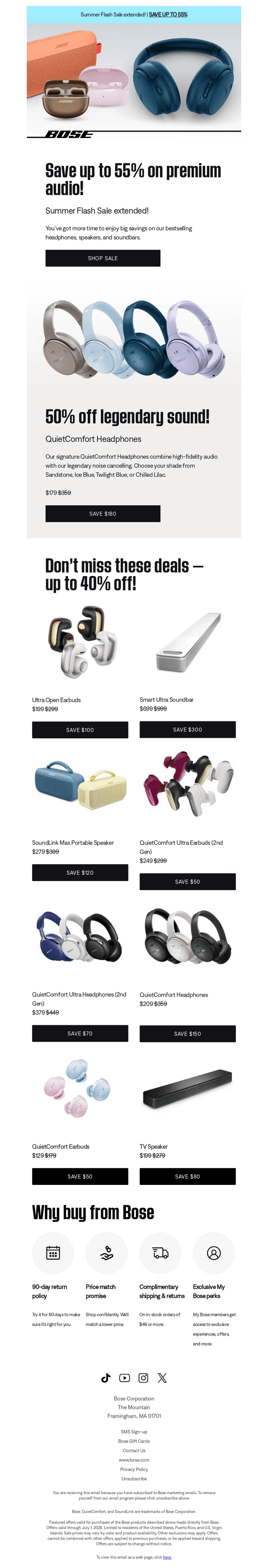 Bose email from Sat, Jun 27, 2026