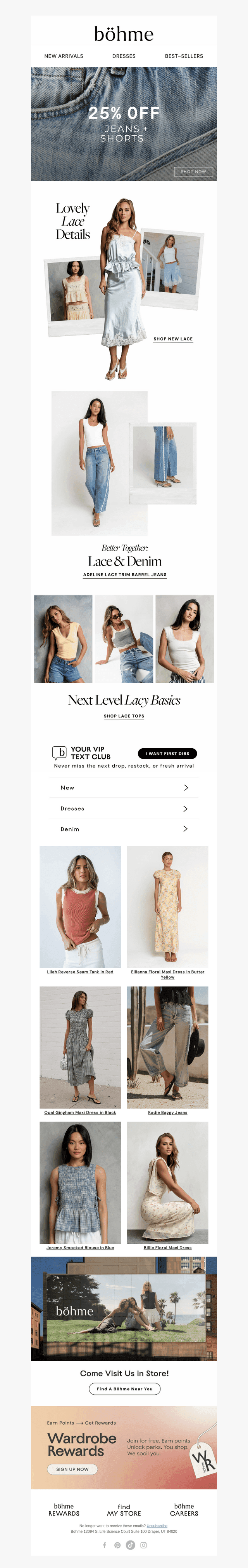 All Jeans & Shorts, 25% Off