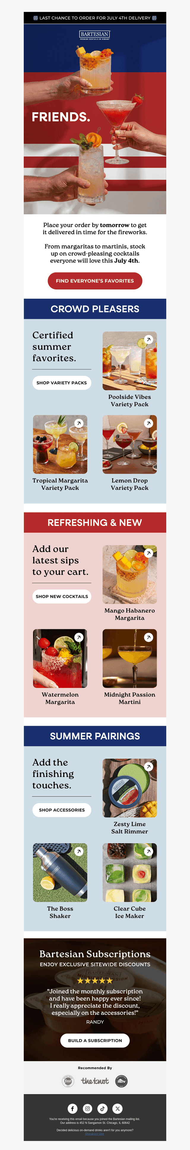 Last Call for 4th of July Delivery