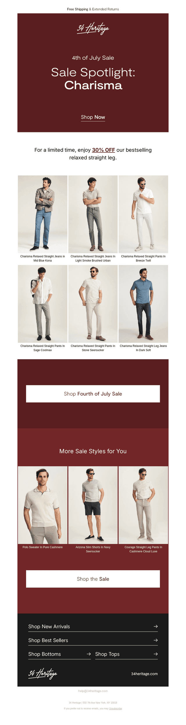 30% Off Must-Shop Charisma Styles