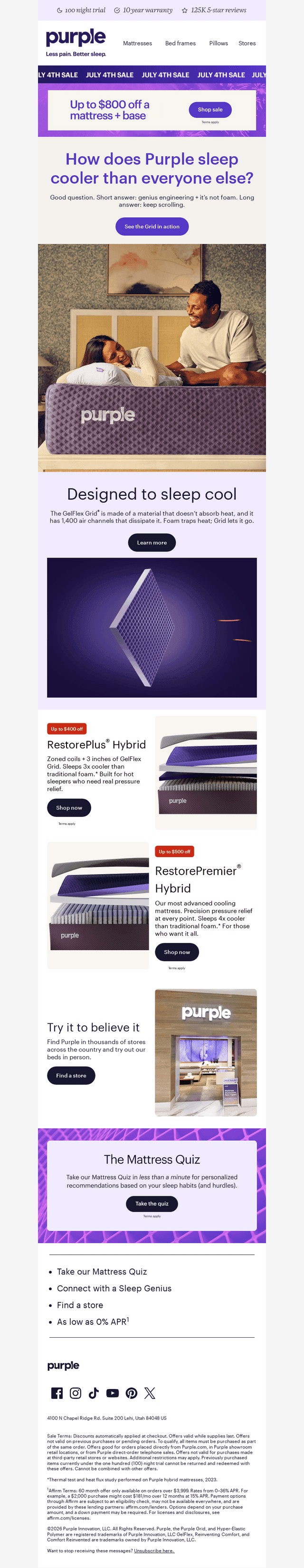 Hot sleeper? That’s literally what the Grid’s for.