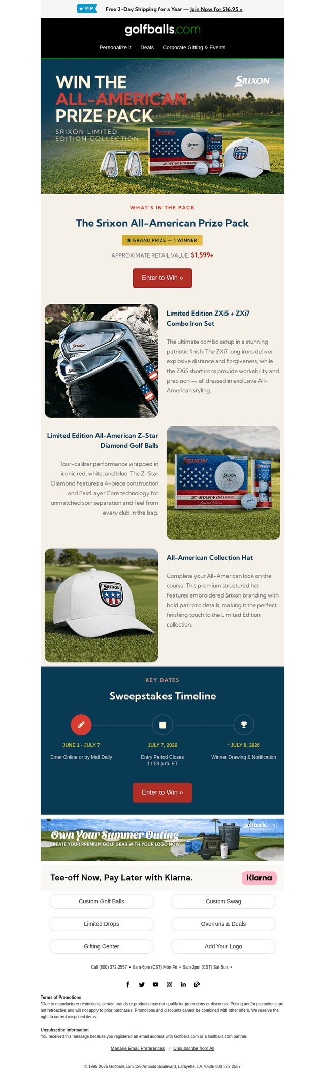 Golfballs email from Sun, Jun 28, 2026