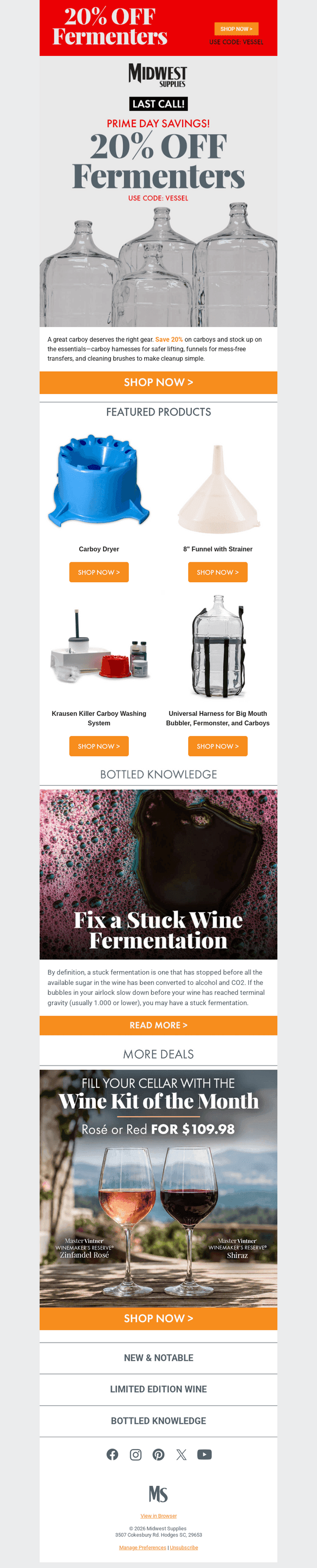 Midwest Supplies email from Mon, Jun 29, 2026