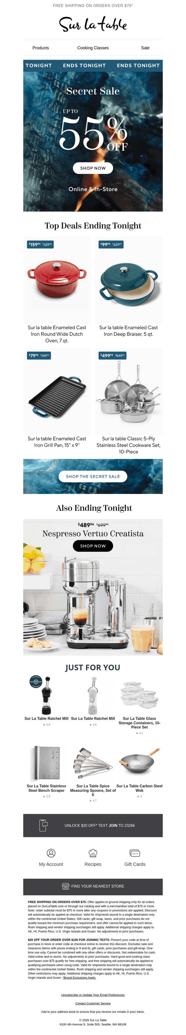 FINAL DAY: Up to 55% Off Ends Tonight