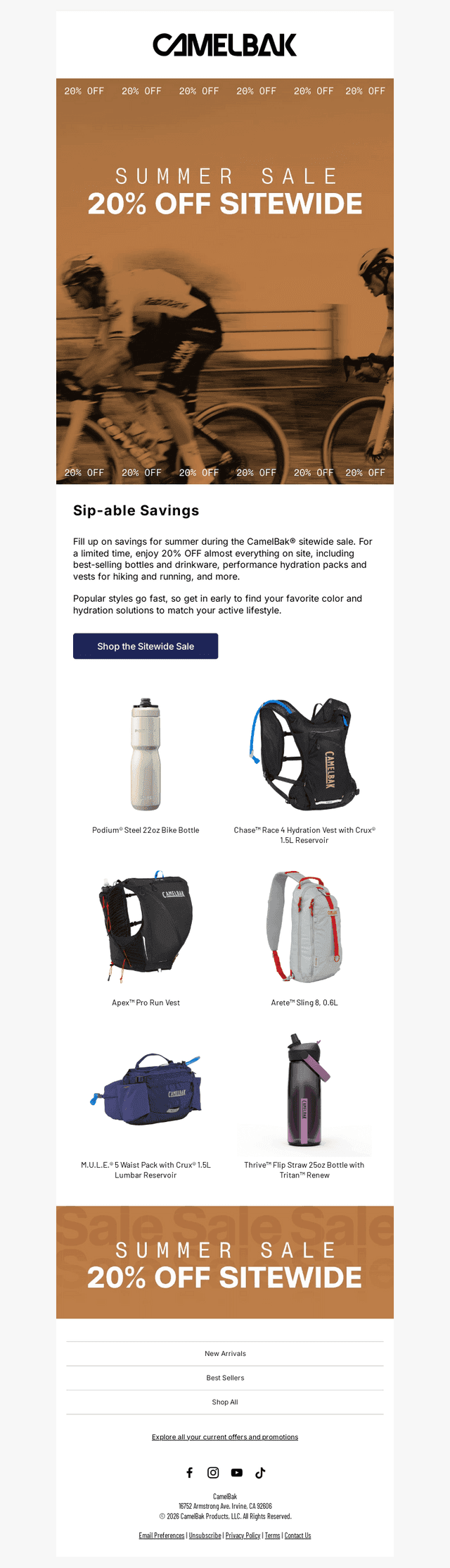 CamelBak email from Mon, Jun 29, 2026